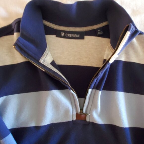 Cremieux Men's Slim Fit XL Long Sleeve 1/4 Zip Shirt - Picture 4 of 5